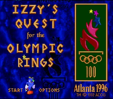 Izzy's Quest for the Olympic Rings (USA) (Beta) screen shot title